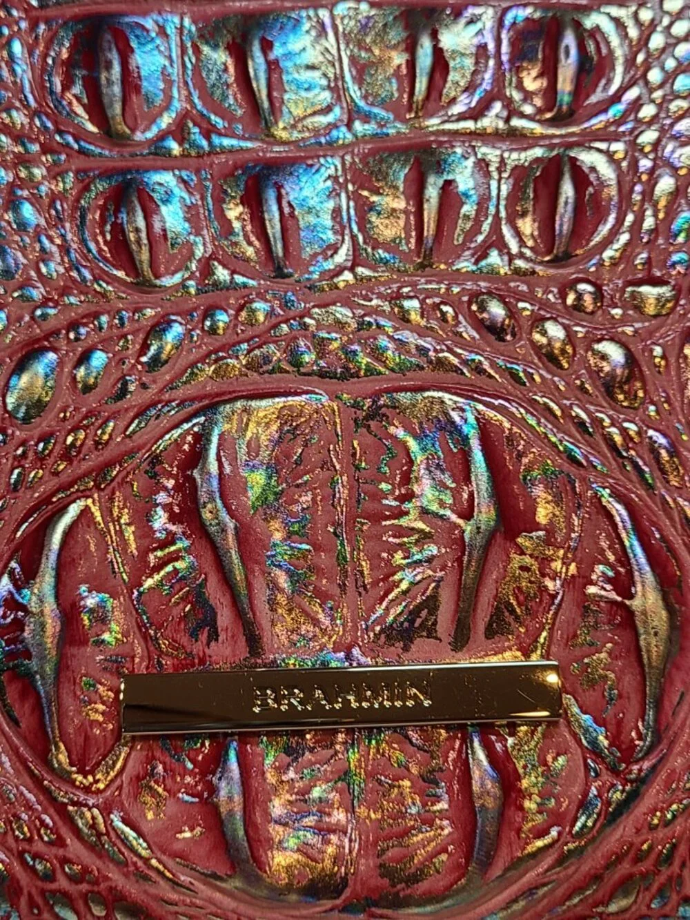 Brahmin Magenta Wonderland Shayna crossbody bag Pristine NWOT